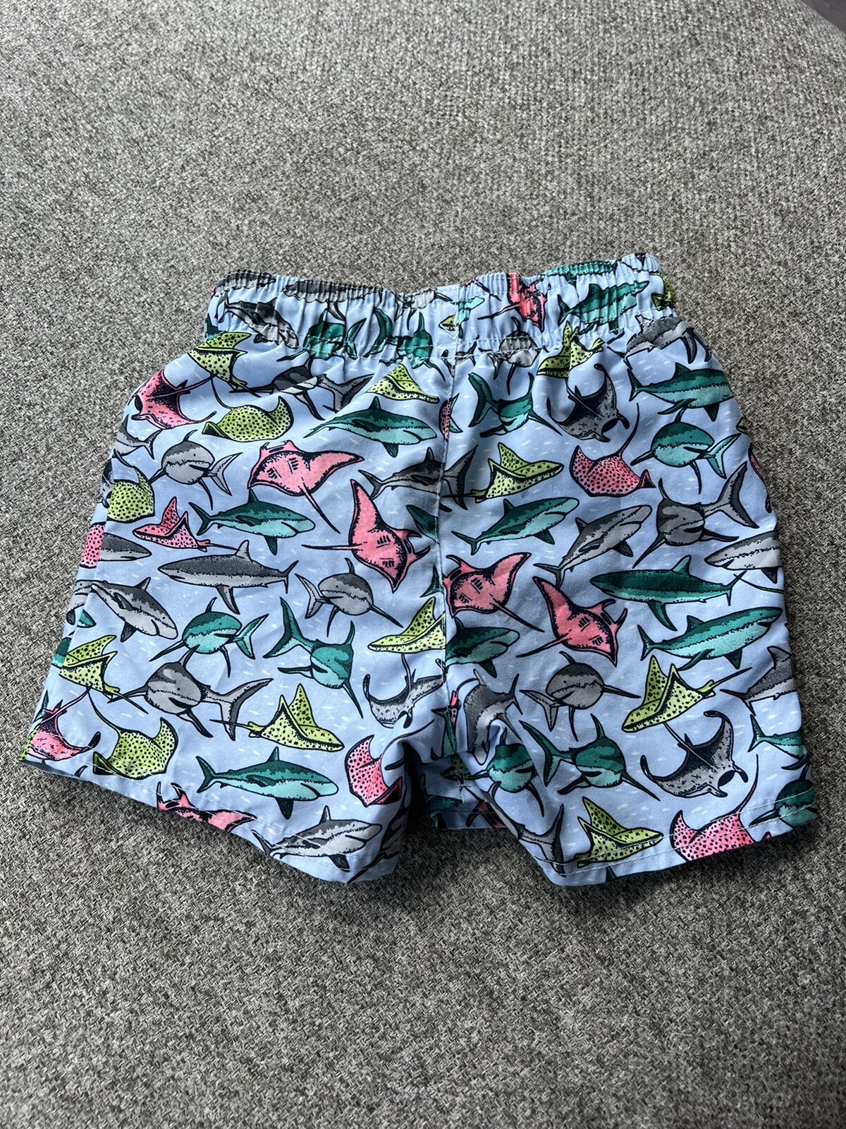 Cat & Jack BOYS 2T swimsuit Blue NEW Sharks Stingray Rash guard Toddler