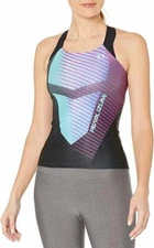 Pearl Izumi Black/ Aqua Fade Pro Inrcool Tri Singlet Women's Size Small L37930