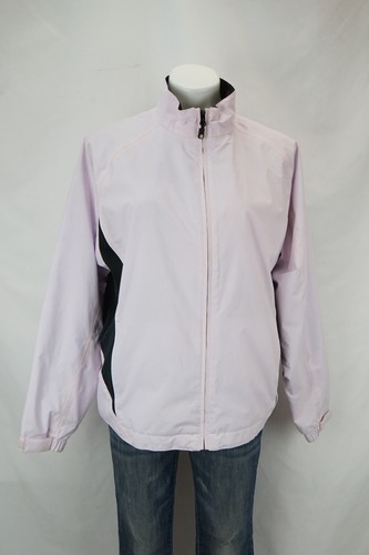 Full Zip Golf Rain Jacket Purple 