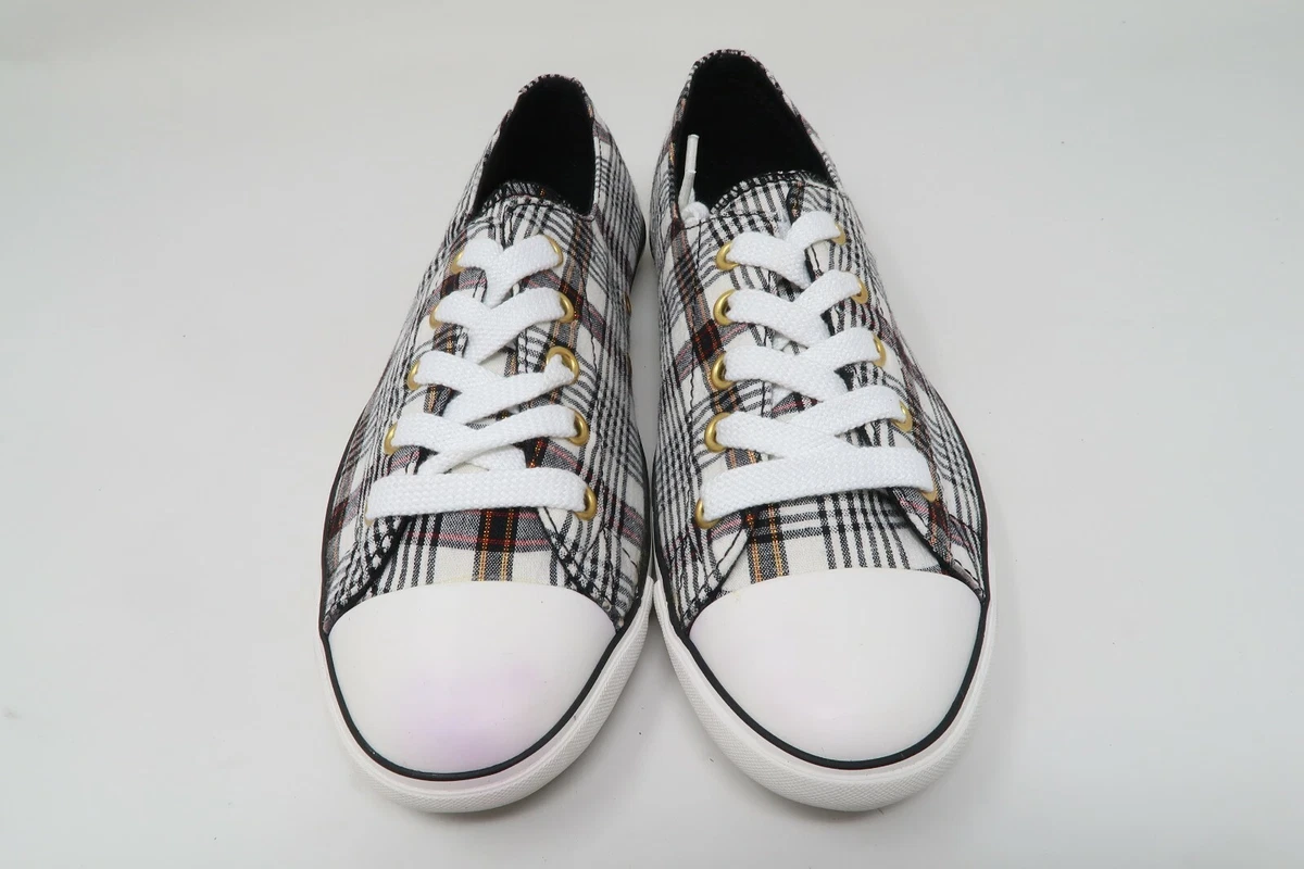 Converse Shoes Star Light Ox White Plaid Sneakers 513759F #3025 | eBay