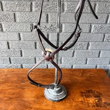 Nunn Finer Figure 8 Noseband Havana Brown Leather with Rings - Oversize - EUC