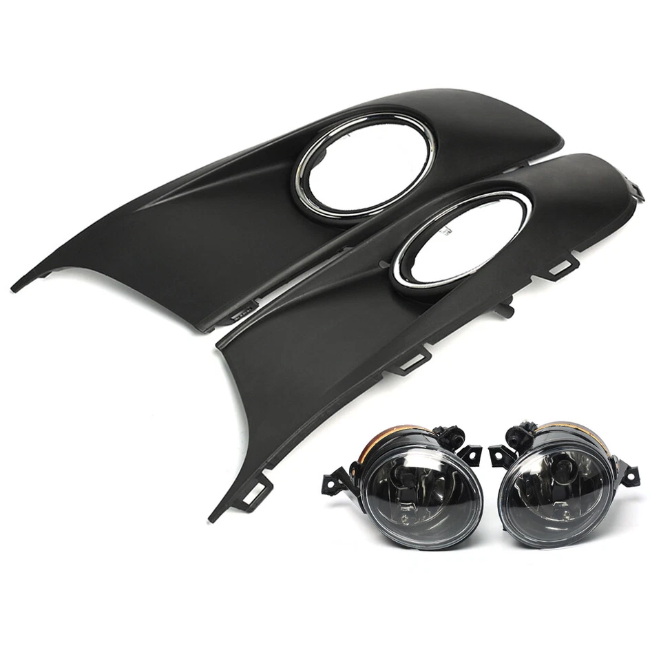 BUMPER GRILLES GRILL KIT+ FRONT BUMPER FOG LIGHT For 2010-2014 VW TOURAN/CADDY - image 4 of 4