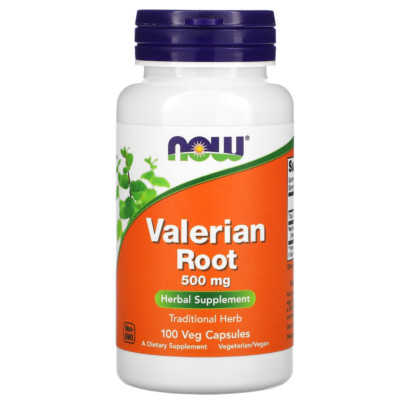 NOW Foods Valerian Root 500 mg 100 Veg Capsules