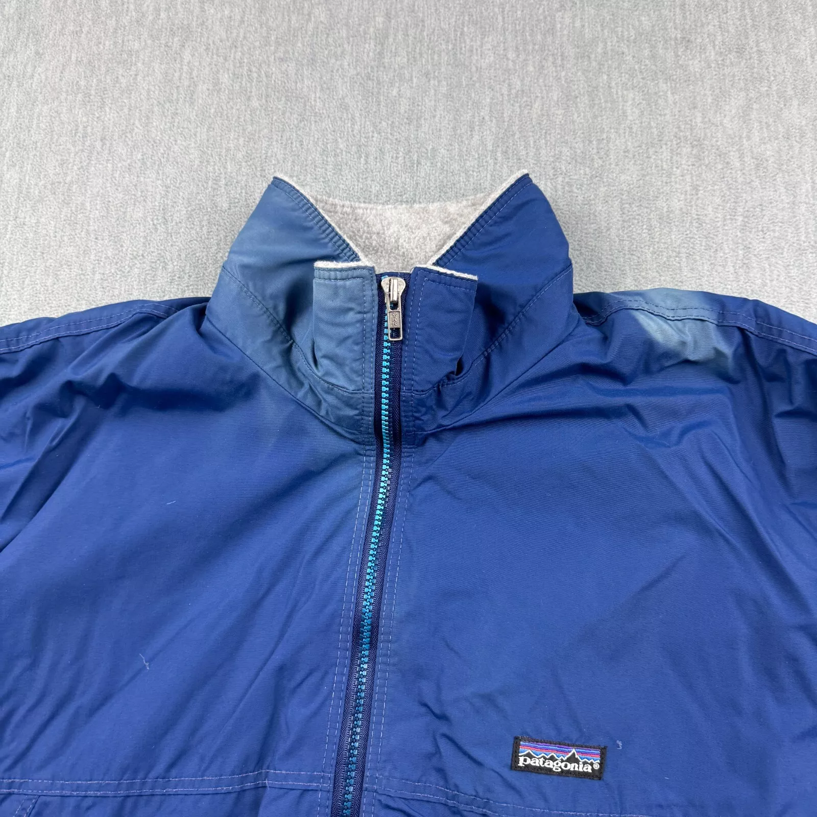 patagonia vintage full zip softshell fleece jacket