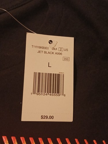 GUESS Los Angeles Men’s Large Short Sleeve T-Shirt Black Orange Yellow Logo NWT - Picture 8 of 8