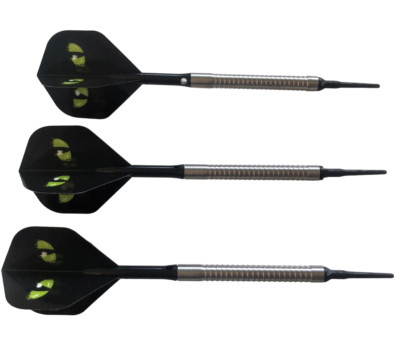 3 Dartpfeile Profi Softdart 18 Gramm Taurus Shark mit 85 % Tungsten Barrel