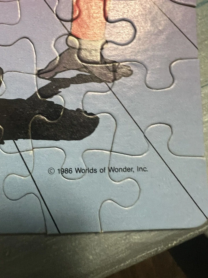 1986 Vintage Lazer Tag Puzzle Awesome 80s Graphic Box Dmg Puzzle EUC Box P - Image 3 of 4