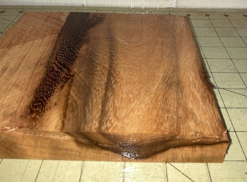 Rare Hawaiian Leopard Tree/Brazilian Ironwood 7+" x 7 1/3" x 1" (#888) Arboretum - Picture 6 of 6