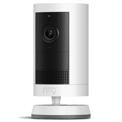 Ring Outdoor Cam Plus Battery 2K HD Smart Security Camera   White