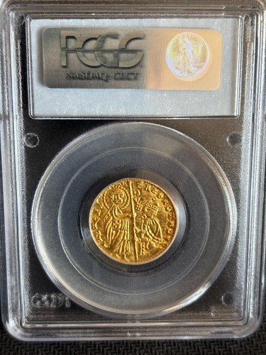 ITALY-ACHAIA (1346-64) GOLD ZECCHINO PCGS MS64 - Picture 2 of 2