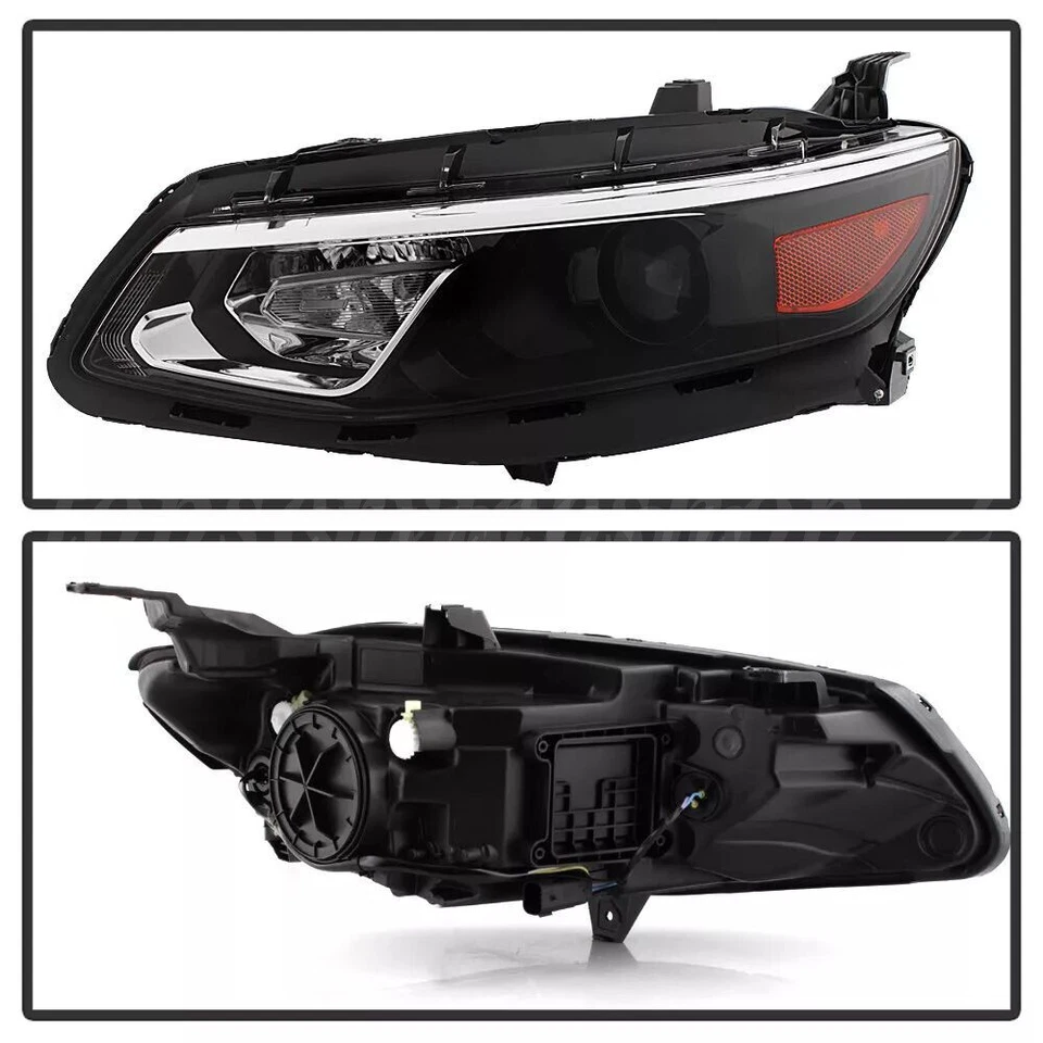 For 2016-2018 Chevrolet Chevy Malibu Black Projector Headlights Assembly Pair - Imagem 4 de 4