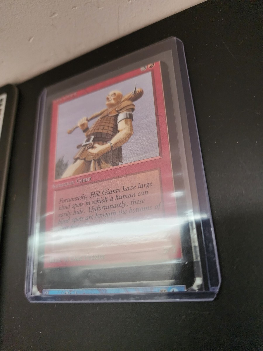 MTG Alpha hill giant misprint Miscut Error Magic the