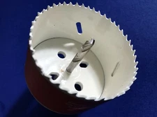 MIBRO 962881 Bi-Metal Hole Saw, 3-1/4-Inch With Hex Arbor 1/4" HSS Pilot