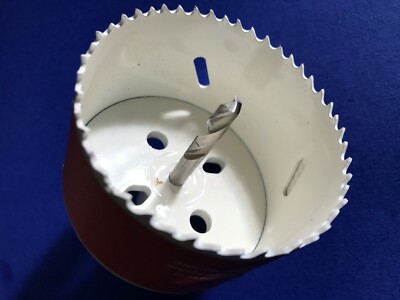 MIBRO 962611 Bi-Metal Hole Saw, 3-1/8-Inch With Hex Arbor 1/4'' HSS Pilot 