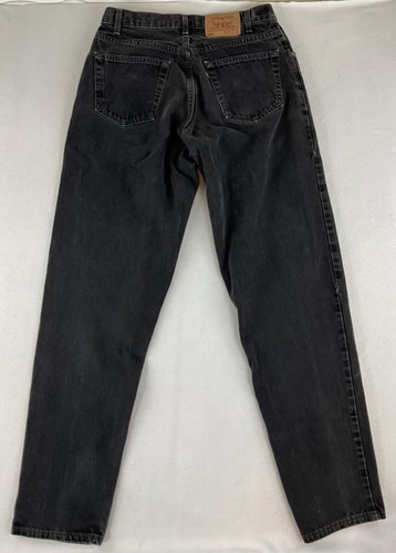 Vtg. Levis 560 Jeans 34x36 Black Made In USA Loose Fit Tapered Leg 90s Y2K 1999 - Picture 10 of 17