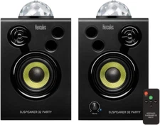Djspeaker 32 Party | 15-Watt RMS Monitor Speakers with Tempo-Synced Light Show
