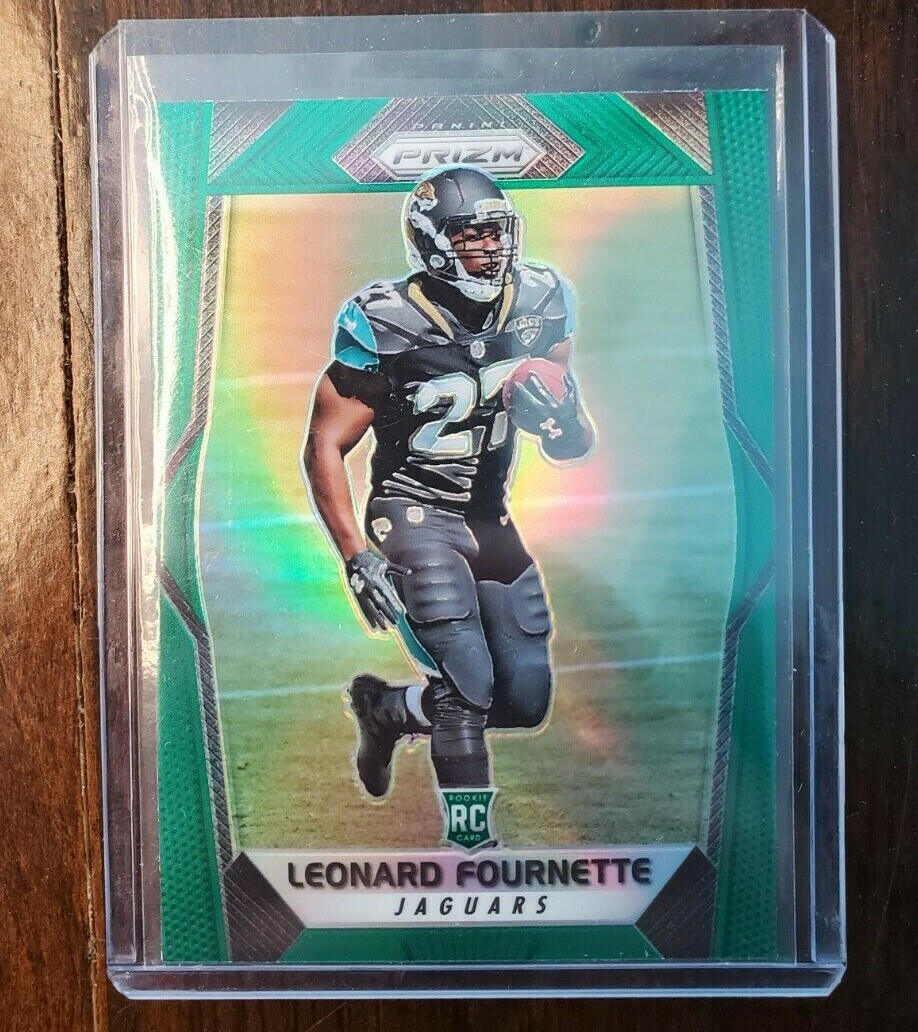 Leonard Fournette 2017 Panini Prizm RC Green Prizm SP