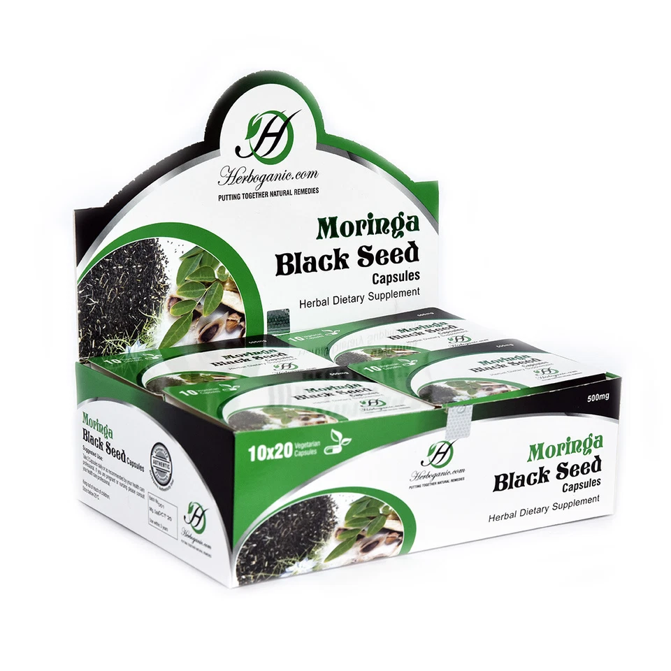 Cápsulas de Semilla Negra Moringa, Blister Pack de 2 Cápsulas, Suplemento Dietético Foto 4 de 4