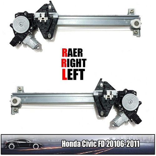 For Honda Civic FD 2006-2011 Rear Pair LR Electric Window Regulator W/Motor - Picture 4 of 7