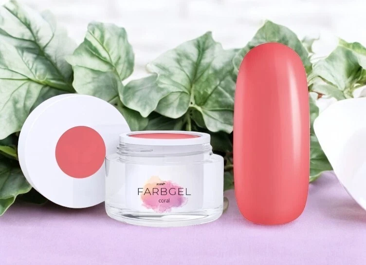 Jolifin UV LED Farbgel Farbe Coral Nagelstudio Lachs Koralle farbig Gel Sommer - Bild 2 von 4