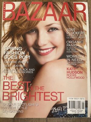 harper s bazaar Magazine March 2001 Kate Hudson Inez and Vinoodh Craig McDean