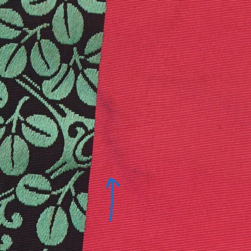 Kimono Japanese Antique Obi belt Leaf pattern in the center 400cm x 30cm - Picture 5 of 10