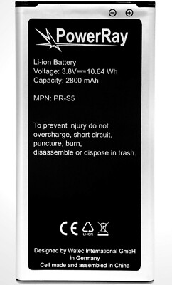 PowerRay Akku Batterie Battery  PR-S5 - 2800 mAh für Samsung Galaxy S5