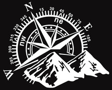 Kompass Aufkleber Wohnmobil Wohnwagen Camper Reisen Urlaub Camping Caravan XXL w