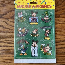 Vintage 1993 Gibson Disney Mickey and Friends Stickers Sealed Pack