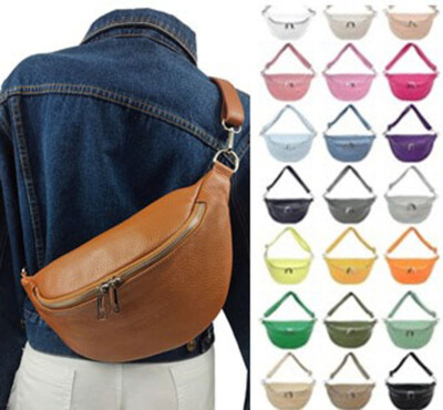 ⭐️ECHT LEDER BAUCHTASCHE BODYBAG SCHULTERTASCHE CROSS BAG