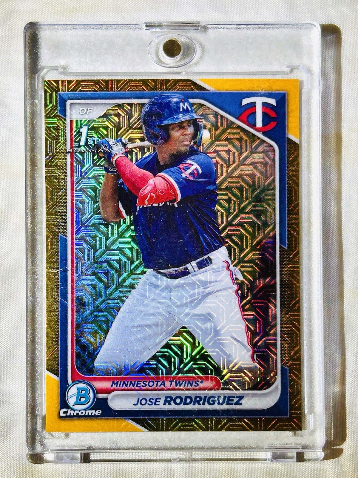 2024 Bowman Chrome Mega Box Jose Rodriguez Gold Mojo Bowman 1st /50 #BCP-71