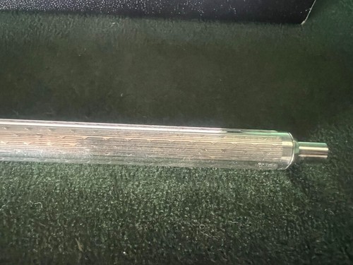 Stift Kugel Silber Fest 925 Guilloche Schnappverschluss Schreibt Vintage 1 - Bild 3 von 10