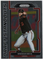 2021 Panini Prizm Draft Picks DS-BB Brendan Beck Draft Standouts Stanford Card