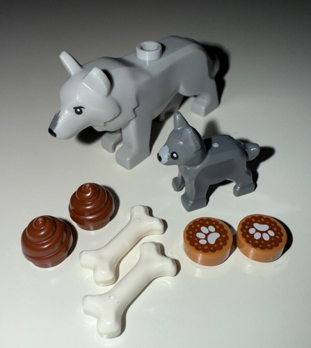 NEW LEGO Dog Wolf and Puppy Steak Meat - Picture 3 of 7