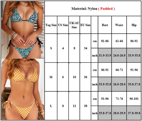 Sexy brasilianisches Damen-Bikini-Set Bademode Badeanzug Sommer Badeanzug Beachwear - Bild 16 von 135