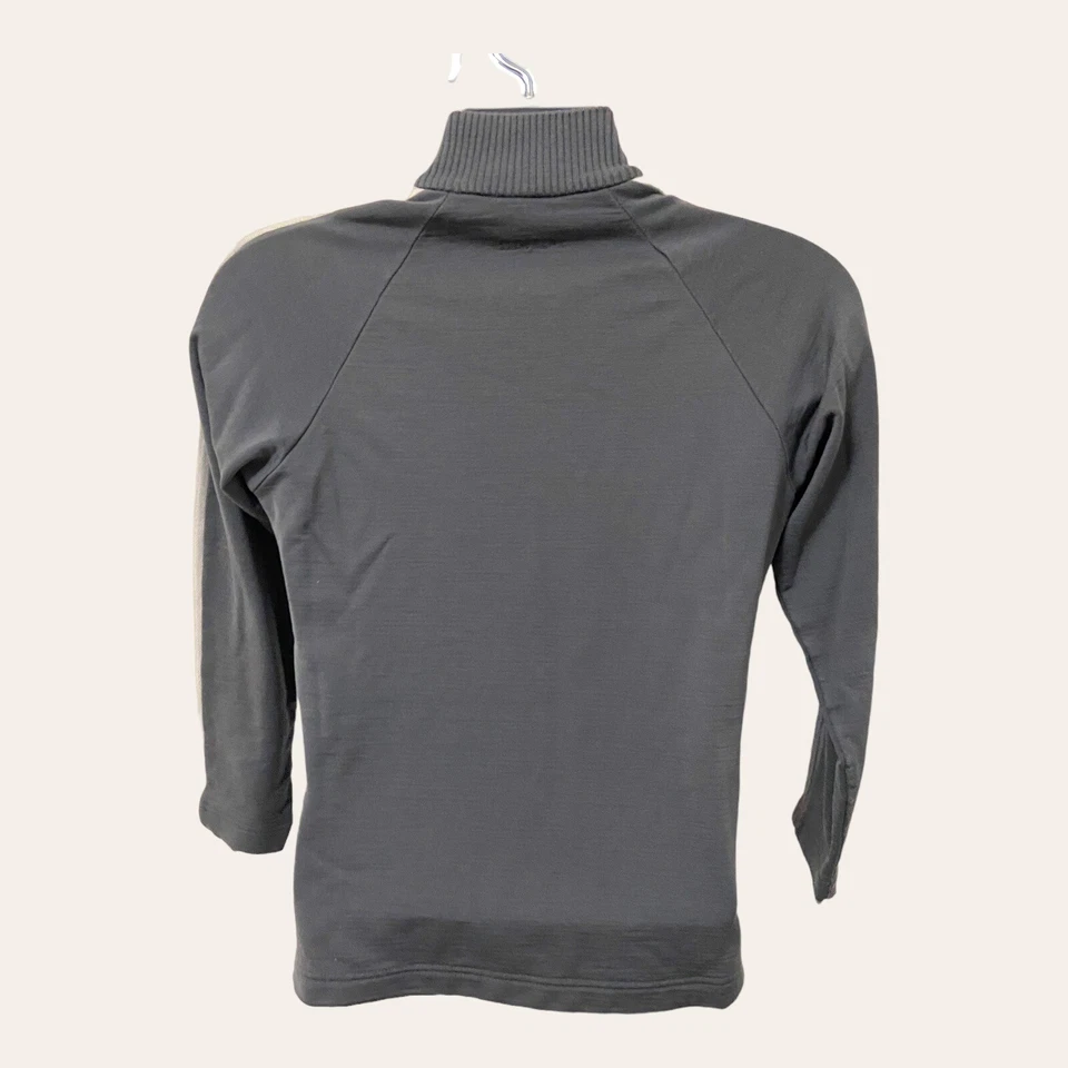 Jaqueta Icebreaker Exp feminina 100% lã merino zíper completo tamanho M cinza falhas - Imagem 4 de 4