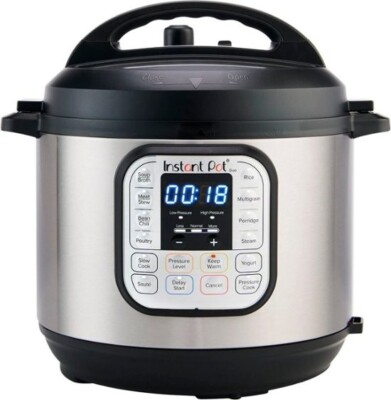 Instant Pot Duo 7-in-1 Electric 6Qt Pressure Cooker, Slow Cooker,Stainless Steel