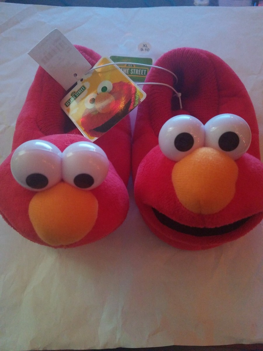 Childrens Sesame Street-Elmo Bootie Slippers Red XL(9/10)