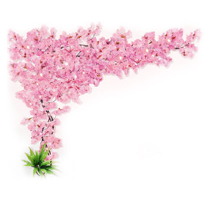 US STOCK Artificial Cherry Blossom Tree Sakura Tree Decor Cherry Blossom Vines