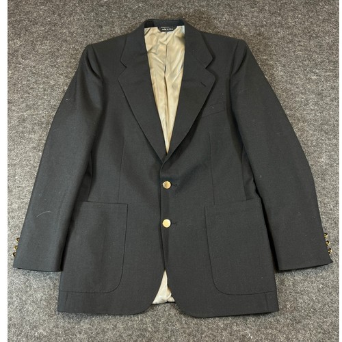 Lanvin, Giacca blazer Lanvin vintage anni 70 uomo taglia 40 nero cappotto sportivo designer USA
