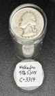 Washington Quarters ~ 90% Silver ~ Roll of 40 ~ $10 Face Value ~ C3314