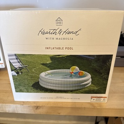 Hearth & Hand With Magnolia Inflatable Pool Backyard Adventures Plaid