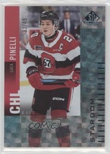 2023 SP Game Used CHL Edition Teal Patterned Foilboard 32/49 Luca Pinelli 1t90