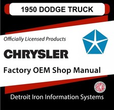 1950 Dodge Light Duty Truck Shop Manual Cd