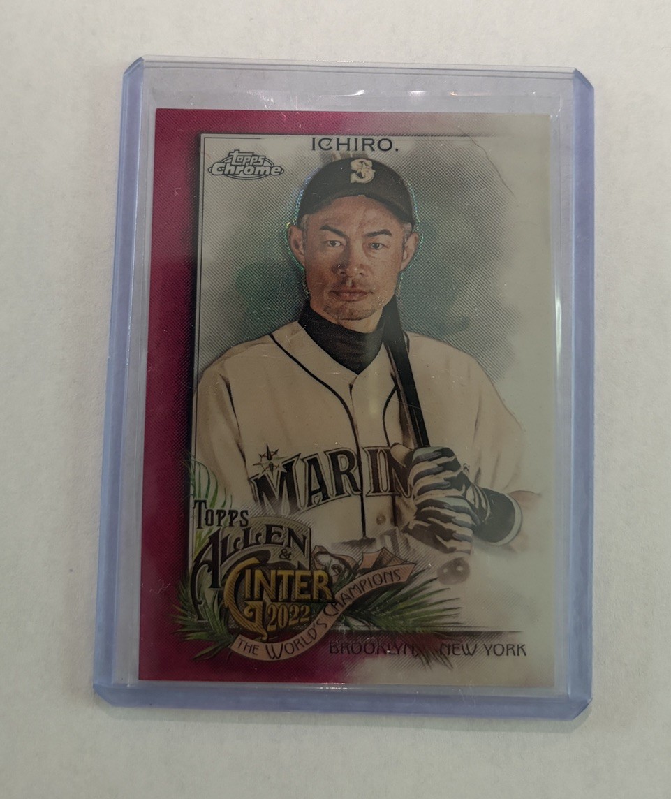 2022 Topps Allen & Ginter Chrome - Ichiro Suzuki #66 Magenta Refractor 156/199