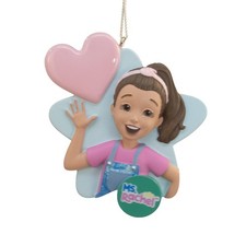 Kurt Adler Ms. Rachel With Heart Ornament For Personalization