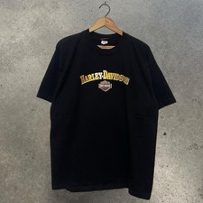 Vintage Y2K Harley Davidson T-Shirt San Antonio Texas Men's XL USA MADE black