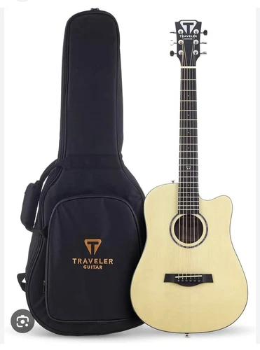 Traveler Guitar Redlands Mini Spruce Acoustic Guitar Natural