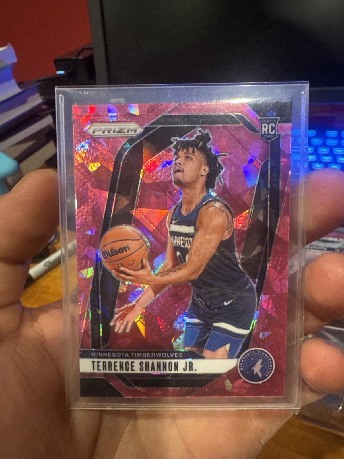 2024-25 Panini Prizm - Terrence Shannon Jr. #224 Pink Ice Prizm (RC)