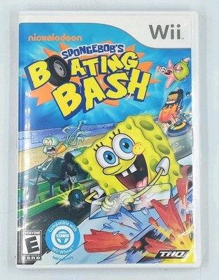 SpongeBob's Boating Bash Nintendo Wii Complete With Manual Tested Works 2010
